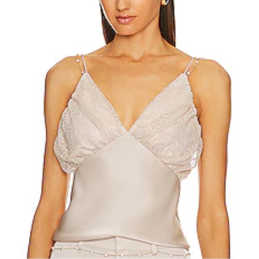 NWT Song of Style Amal Cami Top in Pale Champagne sz S